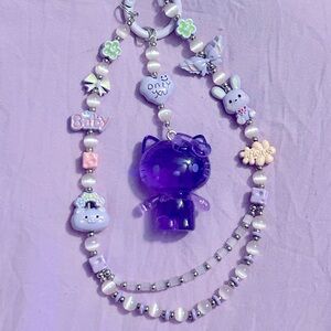 Hello Kitty Purple Charms